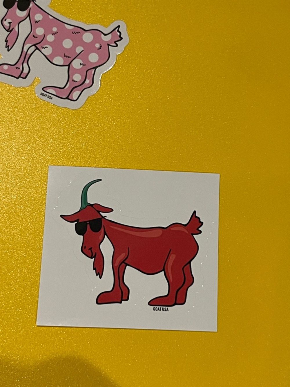 GOAT USA Red Goat Sticker - Kids Toy Decal